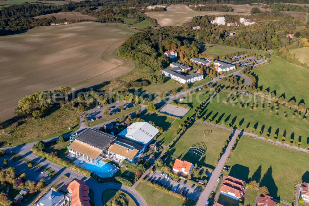 Neddesitz from the bird's eye view: Holiday house plant of the park Precise Resort Ruegen on street Neddesitz in Neddesitz on the island of Ruegen in the state Mecklenburg - Western Pomerania, Germany