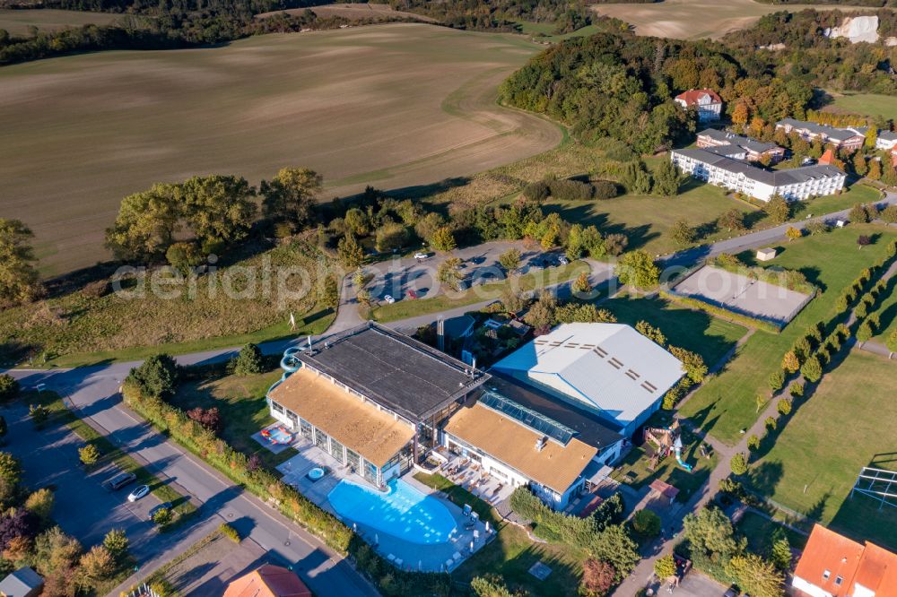 Aerial image Neddesitz - Holiday house plant of the park Precise Resort Ruegen on street Neddesitz in Neddesitz on the island of Ruegen in the state Mecklenburg - Western Pomerania, Germany