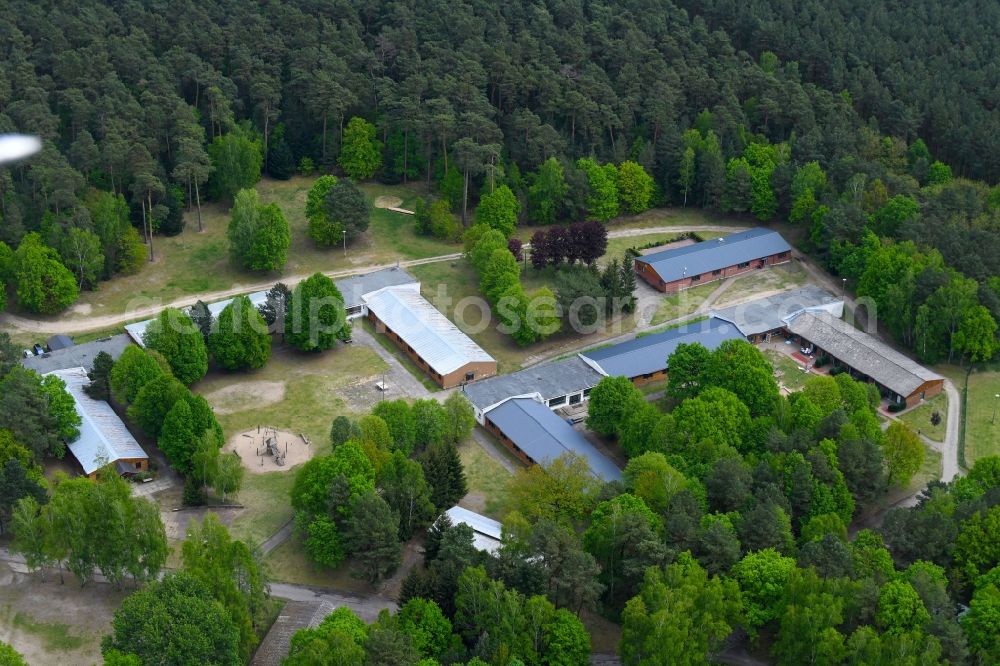 Aerial image Störitz - Holiday house plant of the park in Stoeritz in the state Brandenburg, Germany