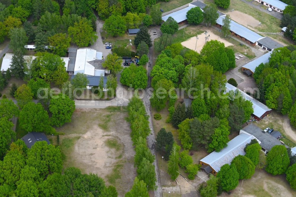 Aerial photograph Störitz - Holiday house plant of the park in Stoeritz in the state Brandenburg, Germany