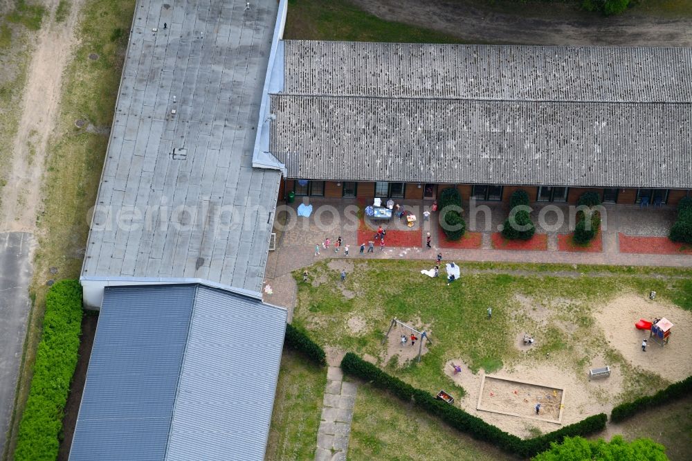 Aerial image Störitz - Holiday house plant of the park in Stoeritz in the state Brandenburg, Germany