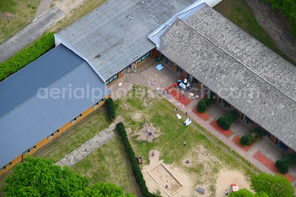 Aerial photograph Störitz - Holiday house plant of the park in Stoeritz in the state Brandenburg, Germany