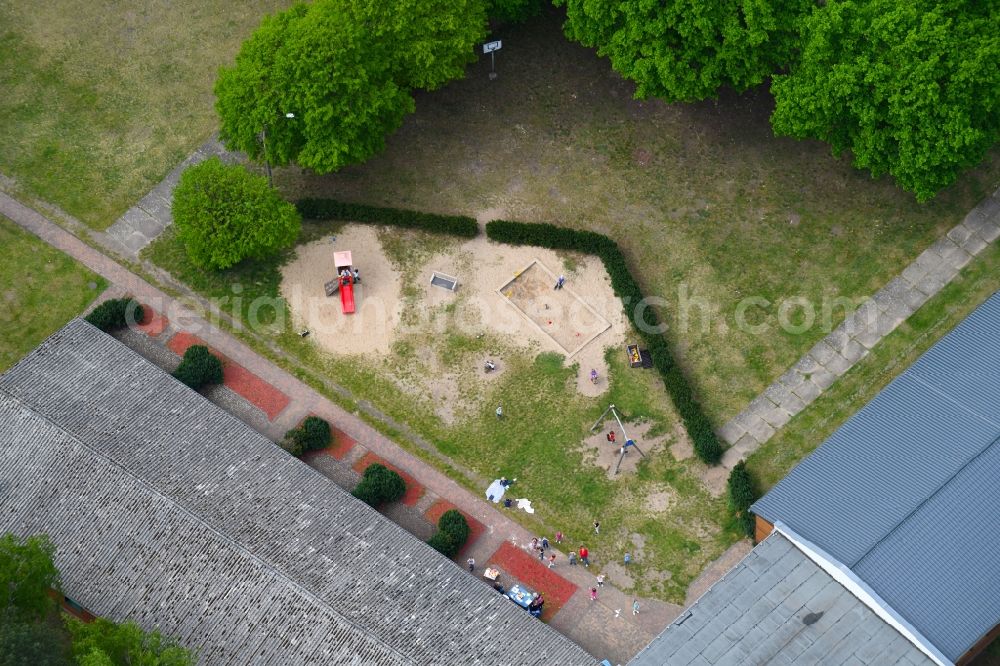 Störitz from above - Holiday house plant of the park in Stoeritz in the state Brandenburg, Germany