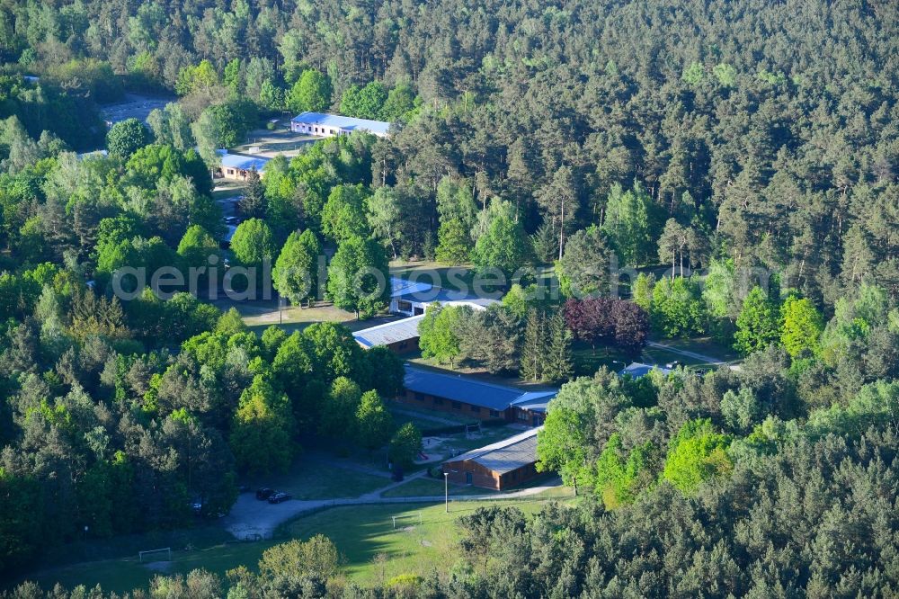 Störitz from the bird's eye view: Holiday house plant of the park in Stoeritz in the state Brandenburg, Germany