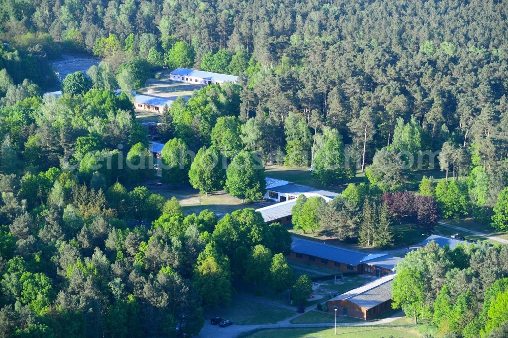 Aerial image Störitz - Holiday house plant of the park in Stoeritz in the state Brandenburg, Germany