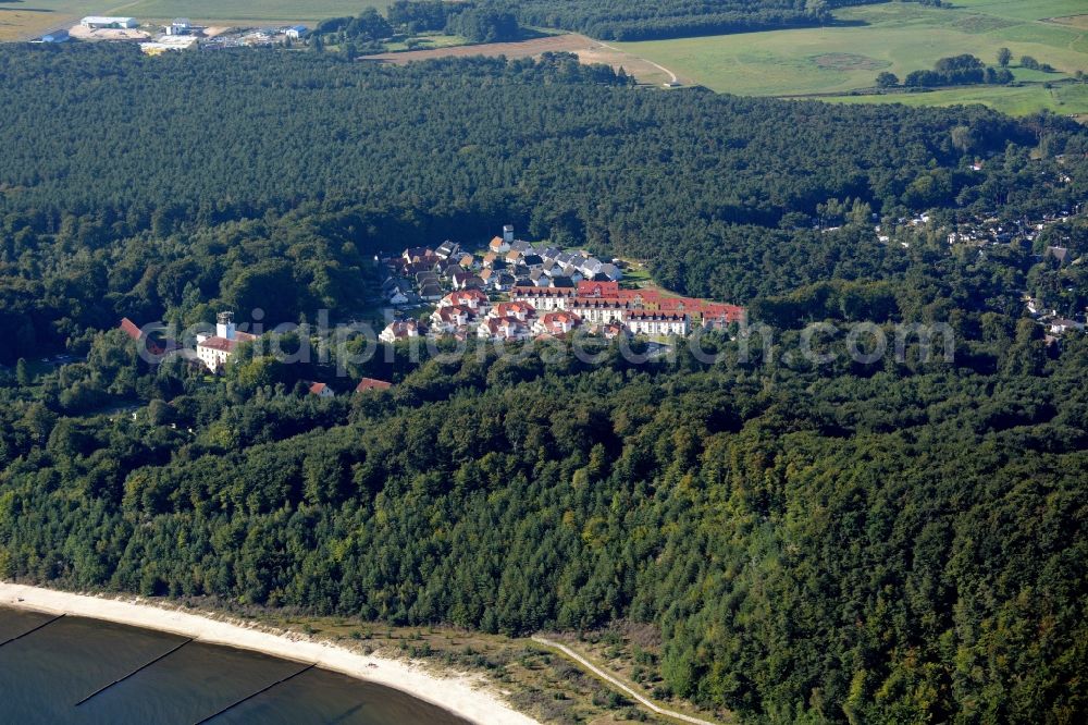 Koserow from above - Holiday house plant of the park Vineta Ferienpark Usedom in the district Koelpinsee in Koserow in the state Mecklenburg - Western Pomerania