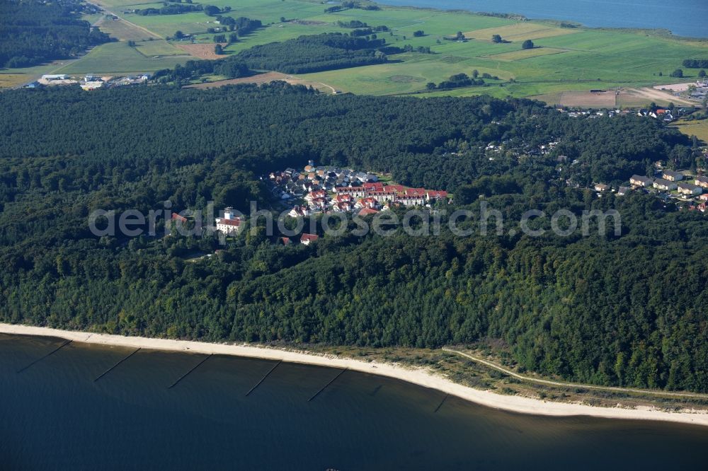 Aerial image Koserow - Holiday house plant of the park Vineta Ferienpark Usedom in the district Koelpinsee in Koserow in the state Mecklenburg - Western Pomerania