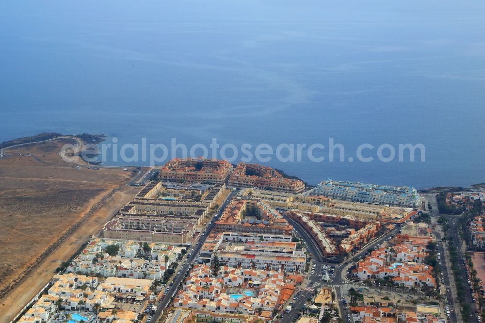 Aerial image Castillo Caleta de Fuste - Holiday house plant in Caleta de Fuste, Fuerteventura, Canary Island, Spain