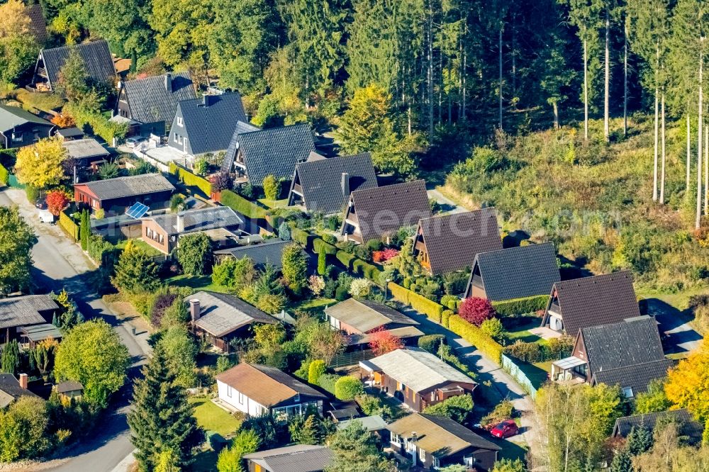 Aerial photograph Meschede - Holiday house plant of the park Giebelhouse in Meschede in the state North Rhine-Westphalia