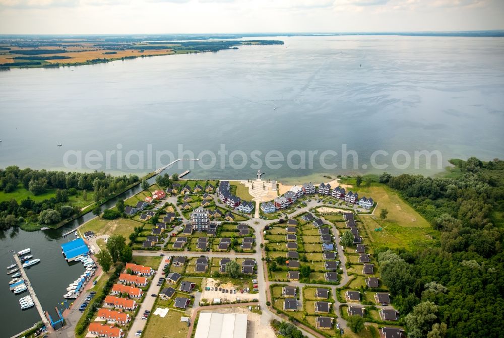 Aerial photograph Rechlin - Holiday house plant of the park Hafendorf Mueritz in Rechlin in the state Mecklenburg - Western Pomerania