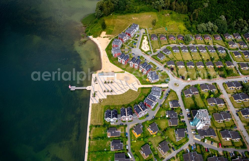 Aerial photograph Rechlin - Holiday house plant of the park Hafendorf Mueritz in Rechlin in the state Mecklenburg - Western Pomerania