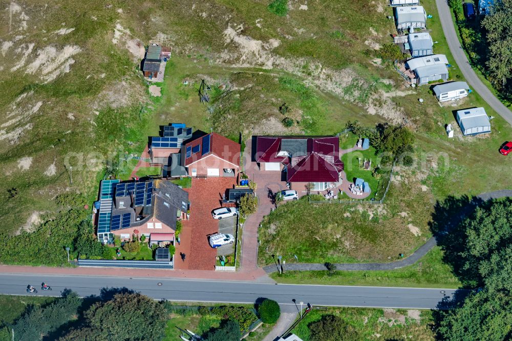 Aerial image Norderney - Holiday home complex Haus Johanni on the island of Norderney in the state of Lower Saxony, Germany