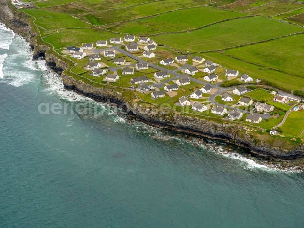 Aerial image Liscannor - Holiday house plant of the park Holland Drive in Liscannor in Clare, Ireland