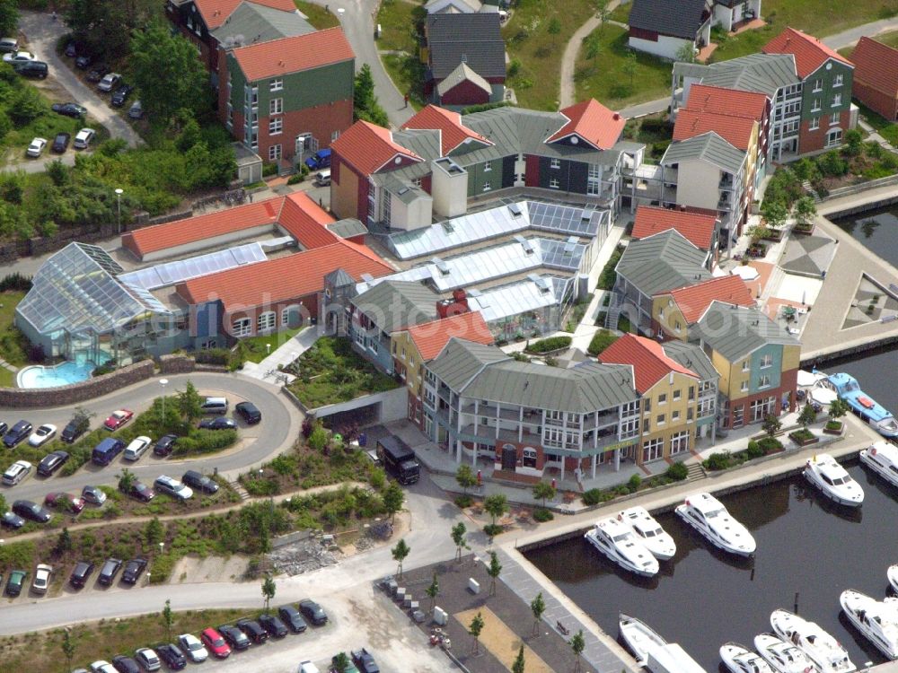 Aerial photograph Kleinzerlang - Holiday house plant of the park Marina Wolfsbruch in Kleinzerlang in the state Brandenburg, Germany