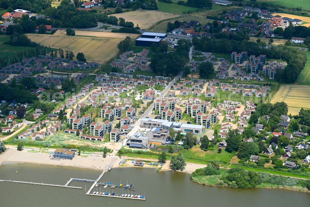 Lembruch from the bird's eye view: Holiday house plant of the park Marissa Ferienpark on street Schodden Hof in the district Sandbrink in Lembruch in the state Lower Saxony, Germany