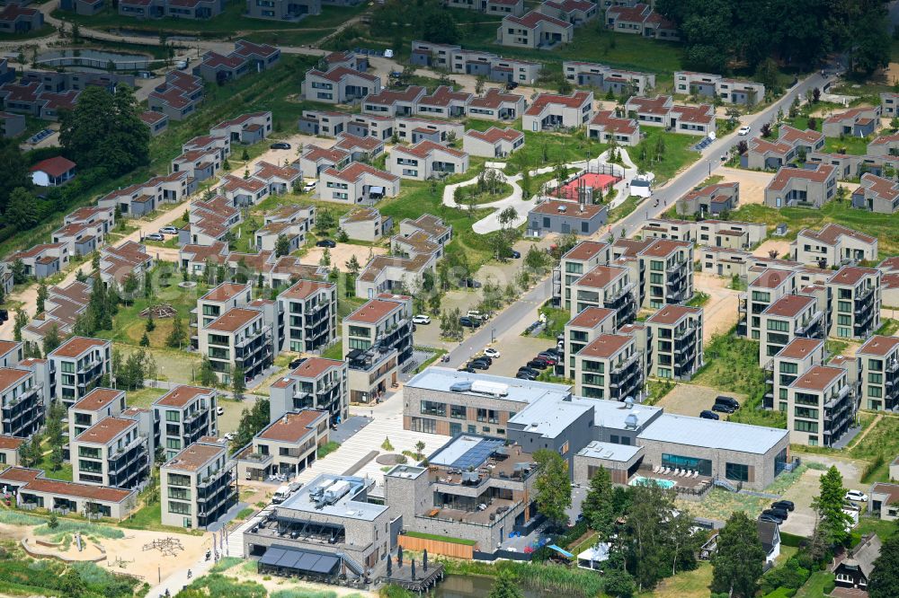 Aerial photograph Lembruch - Holiday house plant of the park Marissa Ferienpark on street Schodden Hof in the district Sandbrink in Lembruch in the state Lower Saxony, Germany