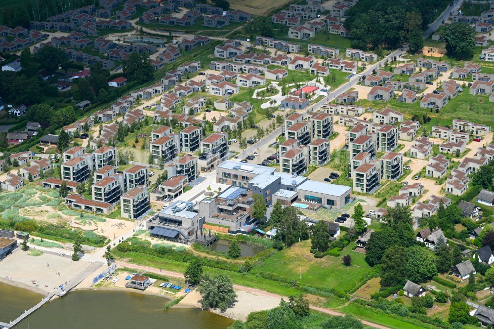 Lembruch from above - Holiday house plant of the park Marissa Ferienpark on street Schodden Hof in the district Sandbrink in Lembruch in the state Lower Saxony, Germany