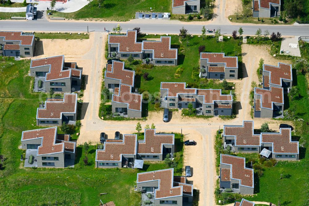 Lembruch from above - Holiday house plant of the park Marissa Ferienpark on street Schodden Hof in the district Sandbrink in Lembruch in the state Lower Saxony, Germany