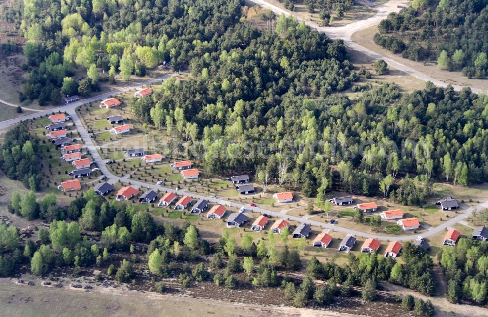 Aerial image Krausnick-Groß Wasserburg - Holiday house plant of the park NOVASOL in Krausnick-Gross Wasserburg in the state Brandenburg