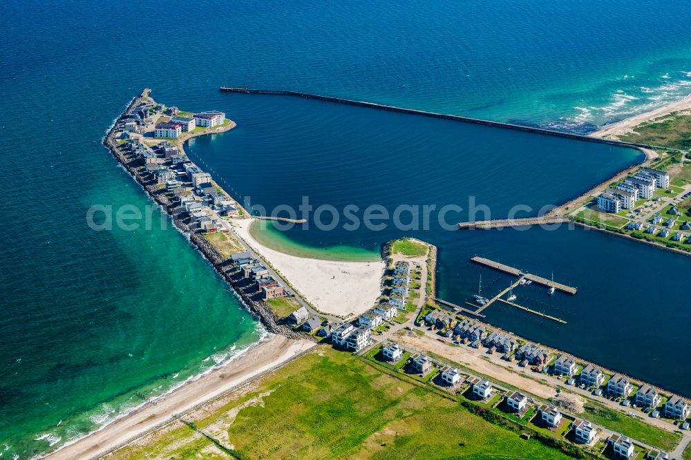 Kappeln from above - Holiday home complex in Olpenitz from NOVASOL AS and H&P Residenz Bollwark in Kappeln in the state of Schleswig-Holstein