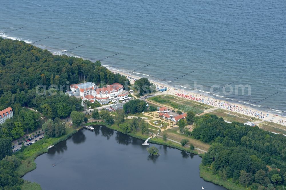 Loddin from the bird's eye view: Holiday house plant of the park in the district Koelpinsee in Loddin in the state Mecklenburg - Western Pomerania