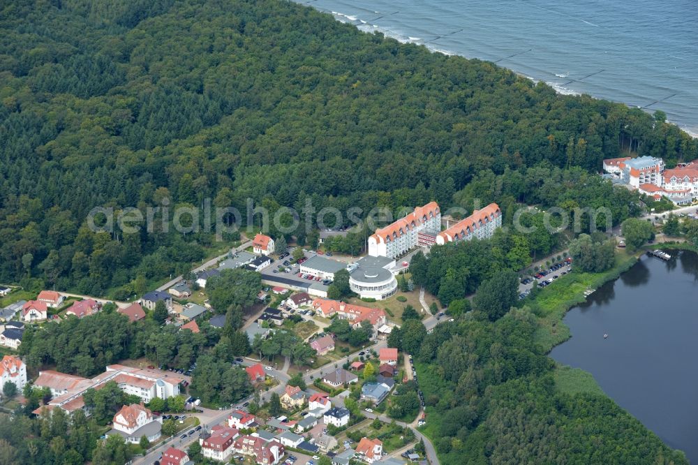 Aerial image Loddin - Holiday house plant of the park in the district Koelpinsee in Loddin in the state Mecklenburg - Western Pomerania