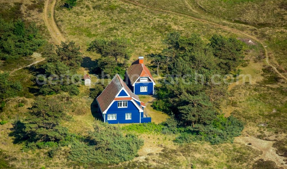 Aerial photograph Insel Hiddensee - Holiday house plant of the park in the district Vitte in Insel Hiddensee in the state Mecklenburg - Western Pomerania