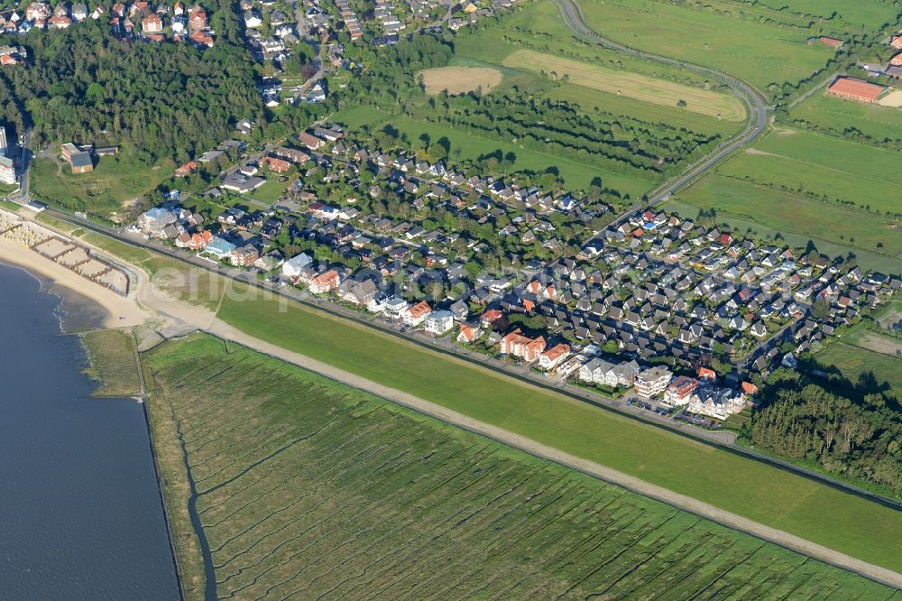 Aerial photograph Cuxhaven - Holiday house plant of the park in Sahlenburg in Cuxhaven in the state Lower Saxony