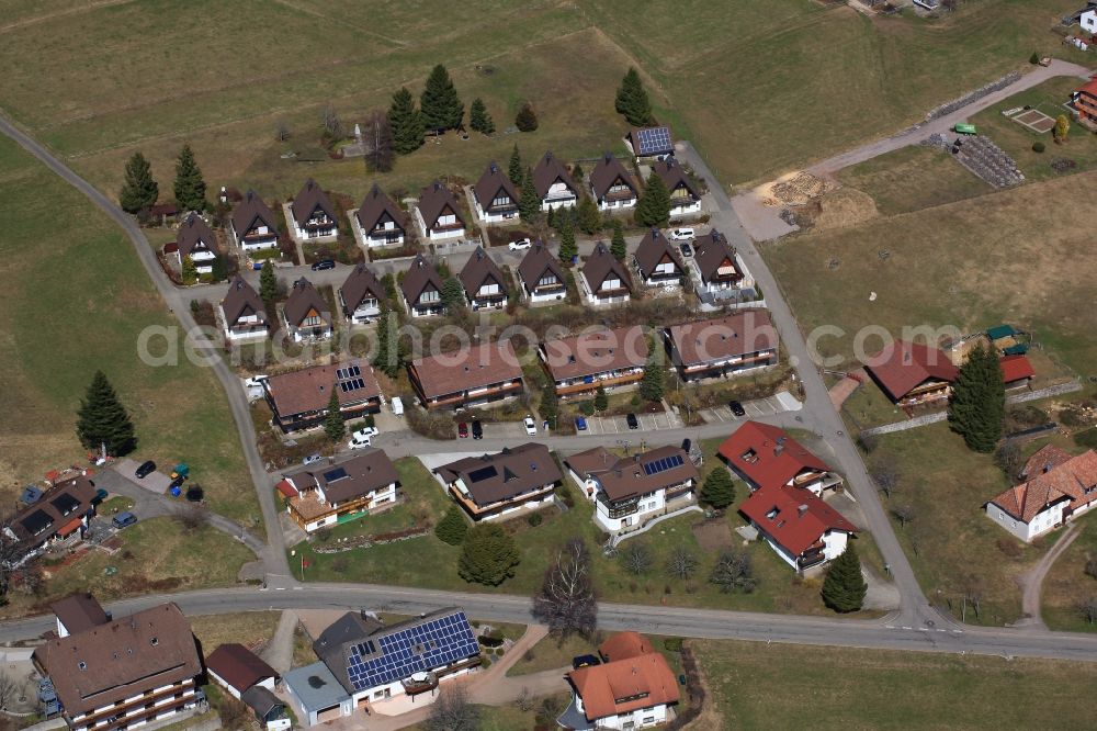 Aerial photograph Herrischried - Holiday house plant of the park Tannenweg in the district Niedergebisbach in Herrischried in the state Baden-Wuerttemberg, Germany