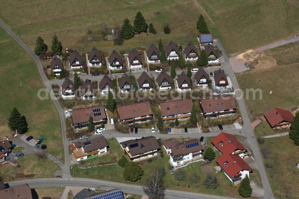 Herrischried from above - Holiday house plant of the park Tannenweg in the district Niedergebisbach in Herrischried in the state Baden-Wuerttemberg, Germany