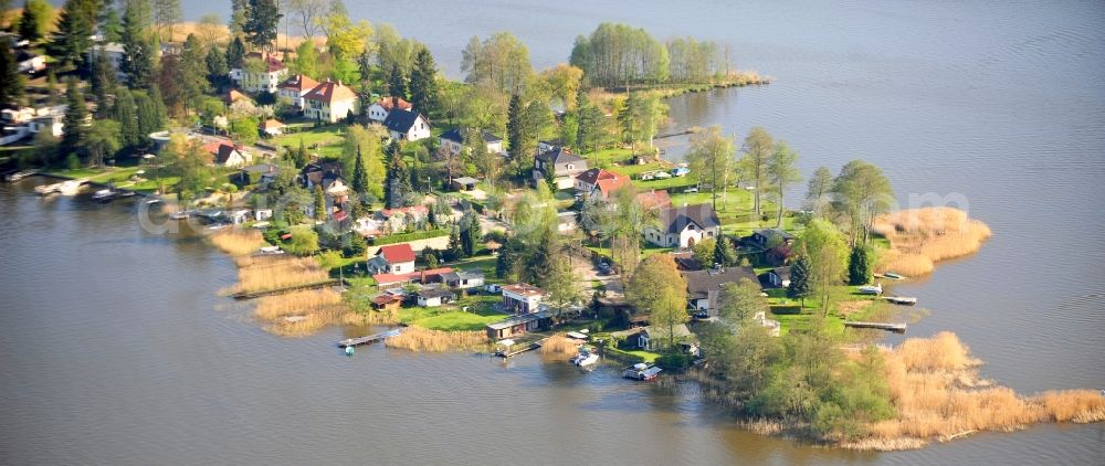 Teupitz from above - Holiday house plant of the park on Teupitzer See in Teupitz in the state Brandenburg, Germany