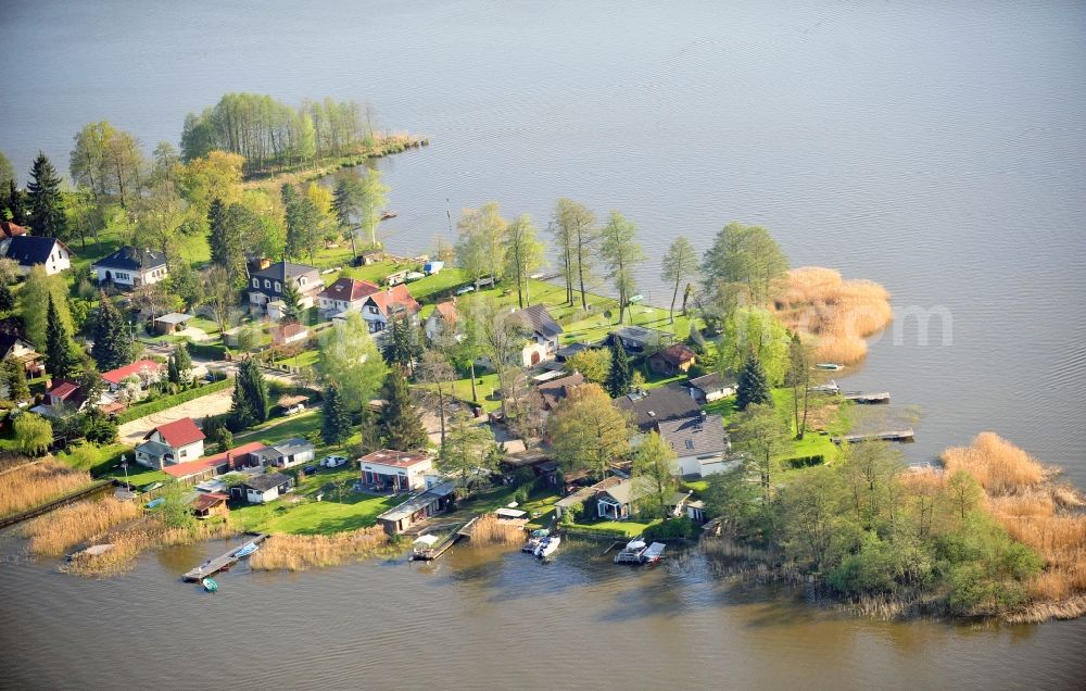 Teupitz from the bird's eye view: Holiday house plant of the park on Teupitzer See in Teupitz in the state Brandenburg, Germany