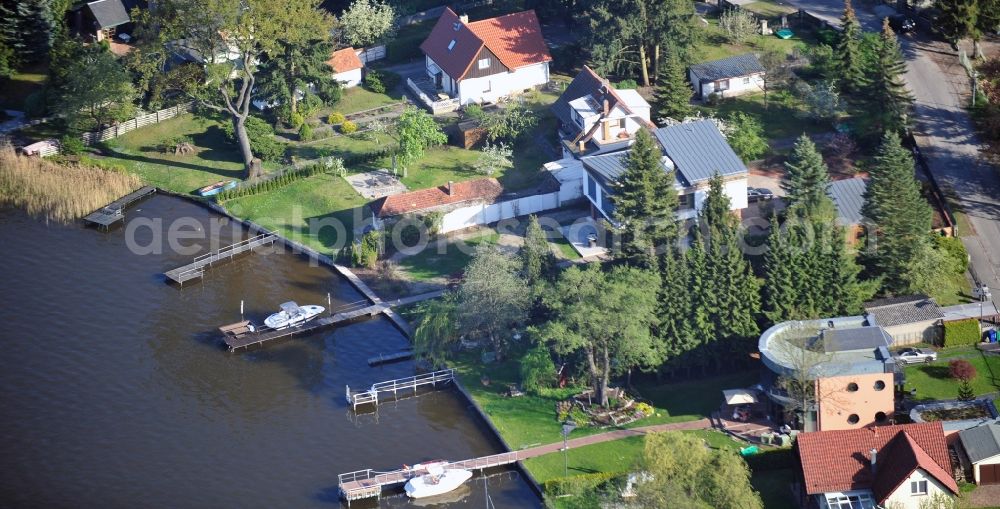 Teupitz from the bird's eye view: Holiday house plant of the park on Teupitzer See in Teupitz in the state Brandenburg, Germany