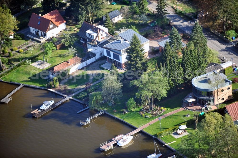 Aerial image Teupitz - Holiday house plant of the park on Teupitzer See in Teupitz in the state Brandenburg, Germany