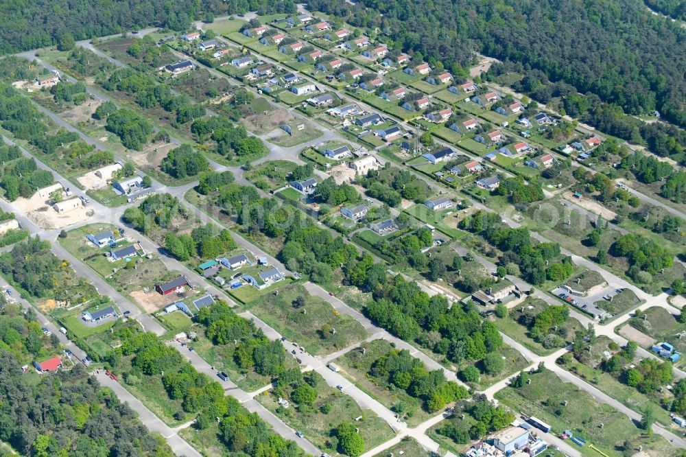 Aerial image Kevelaer - Holiday house plant of the park Traberpark Den Heyberg in Kevelaer in the state North Rhine-Westphalia, Germany