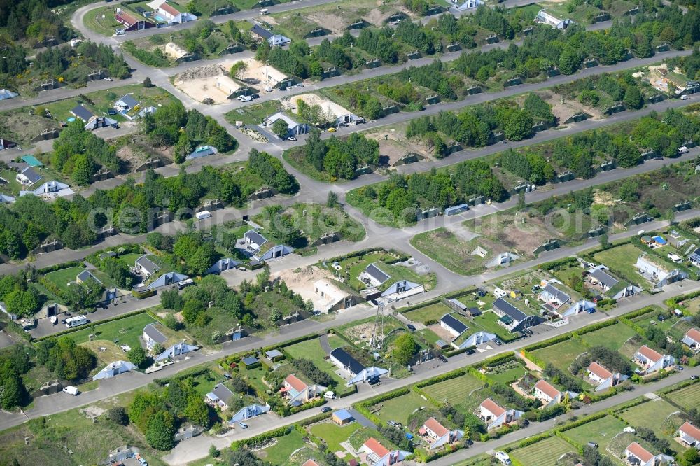 Kevelaer from above - Holiday house plant of the park Traberpark Den Heyberg in Kevelaer in the state North Rhine-Westphalia, Germany