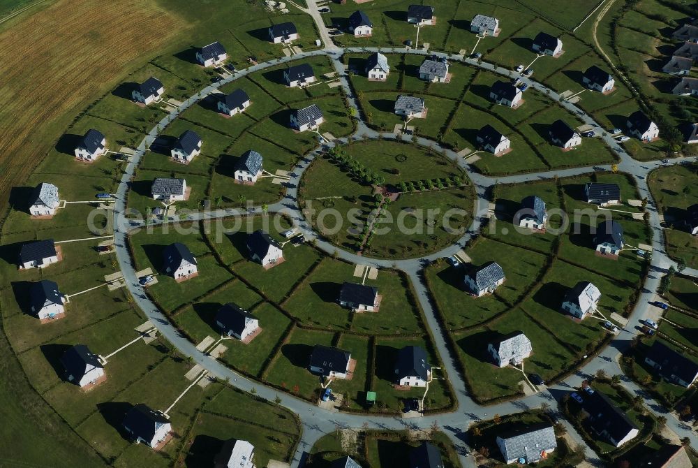 Dobbin-Linstow from above - Holiday house plant of the park Van der Valk Resort Linstow Krakower Chaussee in Dobbin-Linstow in the state Mecklenburg - Western Pomerania