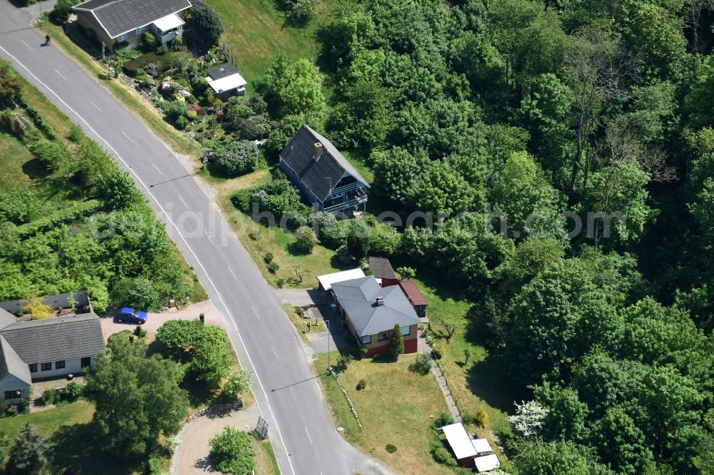 Hasle from the bird's eye view: Holiday house plant of the park on Vang in Hasle Bornholm Island in Region Hovedstaden, Denmark