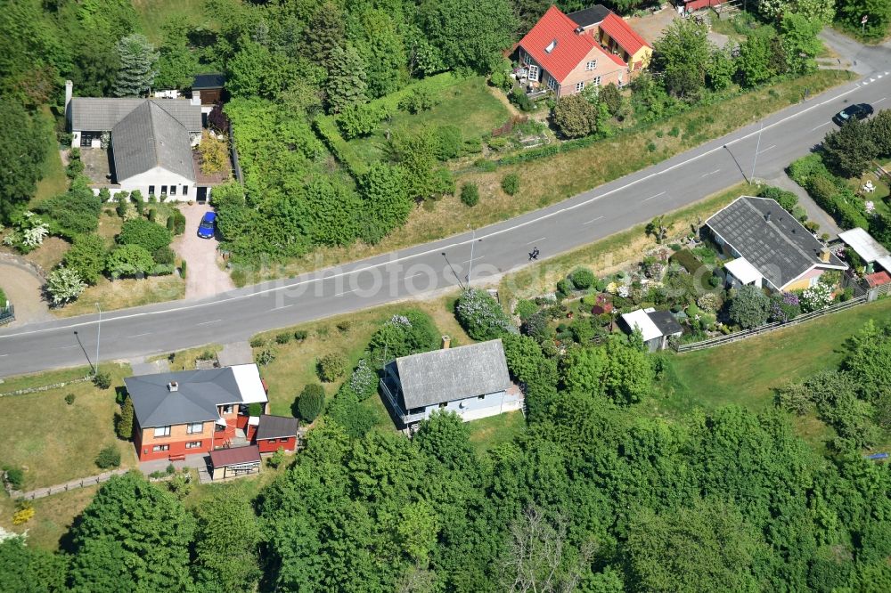 Hasle from the bird's eye view: Holiday house plant of the park on Vang in Hasle Bornholm Island in Region Hovedstaden, Denmark