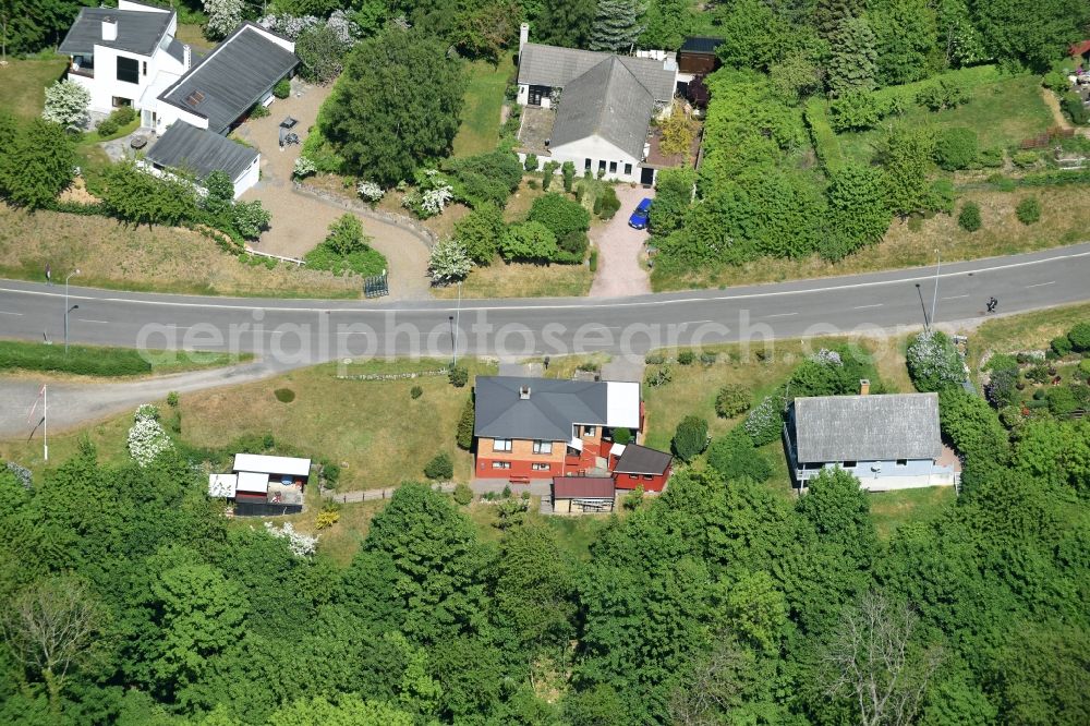 Aerial image Hasle - Holiday house plant of the park on Vang in Hasle Bornholm Island in Region Hovedstaden, Denmark