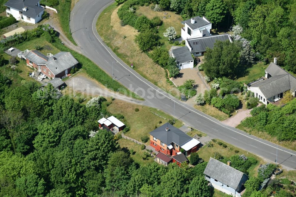 Hasle from above - Holiday house plant of the park on Vang in Hasle Bornholm Island in Region Hovedstaden, Denmark