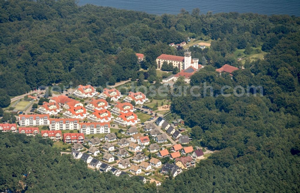 Aerial photograph Koserow - Holiday house plant of the park Vineta in Koserow in the state Mecklenburg - Western Pomerania, Germany