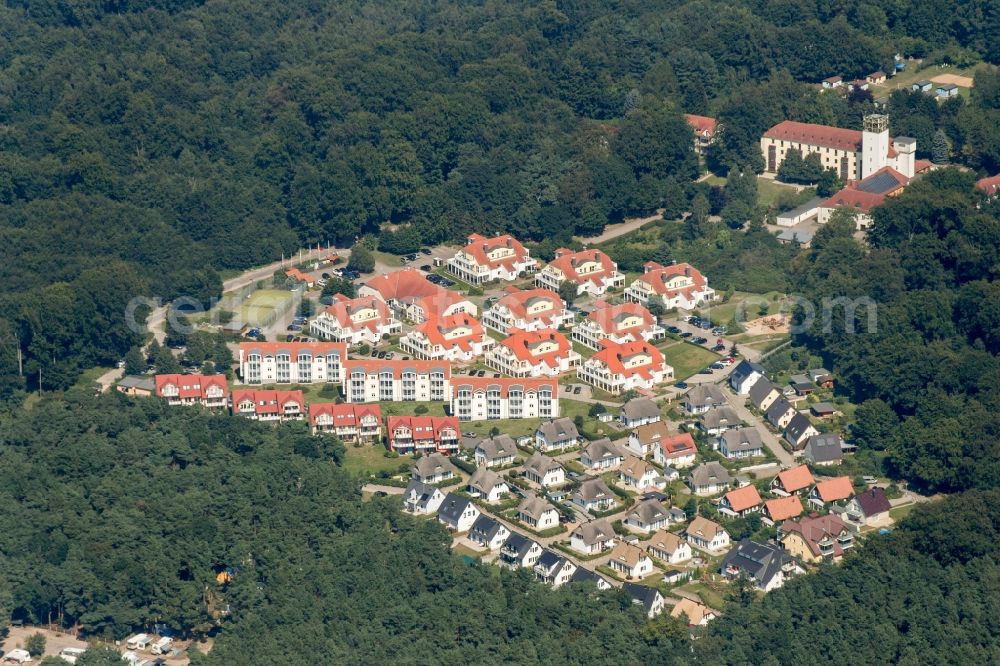 Koserow from above - Holiday house plant of the park Vineta in Koserow in the state Mecklenburg - Western Pomerania, Germany