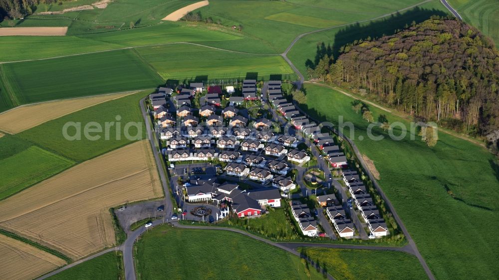 Drees from above - Ferienhausanlage in Drees in the state Rhineland-Palatinate, Germany