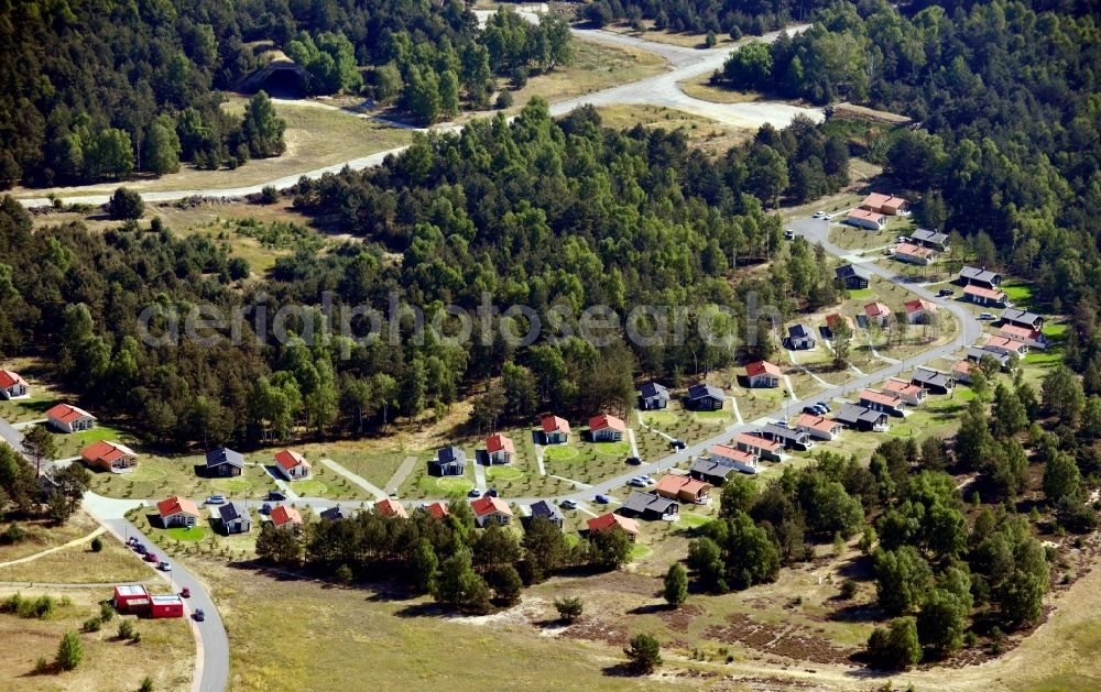 Aerial image Krausnick - Holiday Homes in holiday village Tropical Island in Krausnick in the state of Brandenburg. Operator is the Danish company Novasol