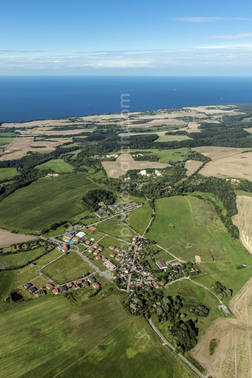 Aerial photograph Sagard - Holidaypark island Ruegen in the district Neddesitz in Sagard in the state Mecklenburg - Western Pomerania