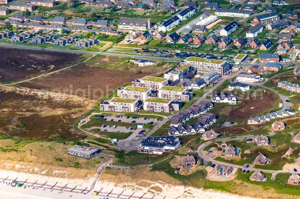 Aerial photograph Hörnum (Sylt) - Building of an apartment building used as an apartment complex Hapimag Resort in Hoernum (Sylt) on Island Sylt in the state Schleswig-Holstein, Germany