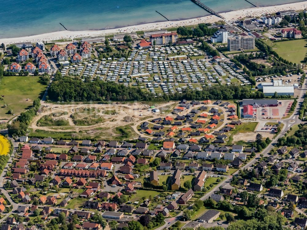 Aerial photograph Großenbrode - Apartment Holiday Vital Resort in Grossenbrode in the state Schleswig-Holstein, Germany