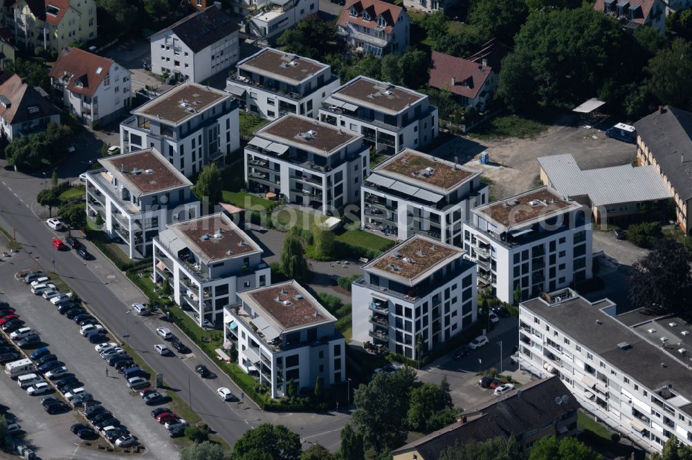 Aerial image Radolfzell am Bodensee - Building of an apartment building used as an apartment complex Seevillenpark in Radolfzell am Bodensee in the state Baden-Wuerttemberg, Germany