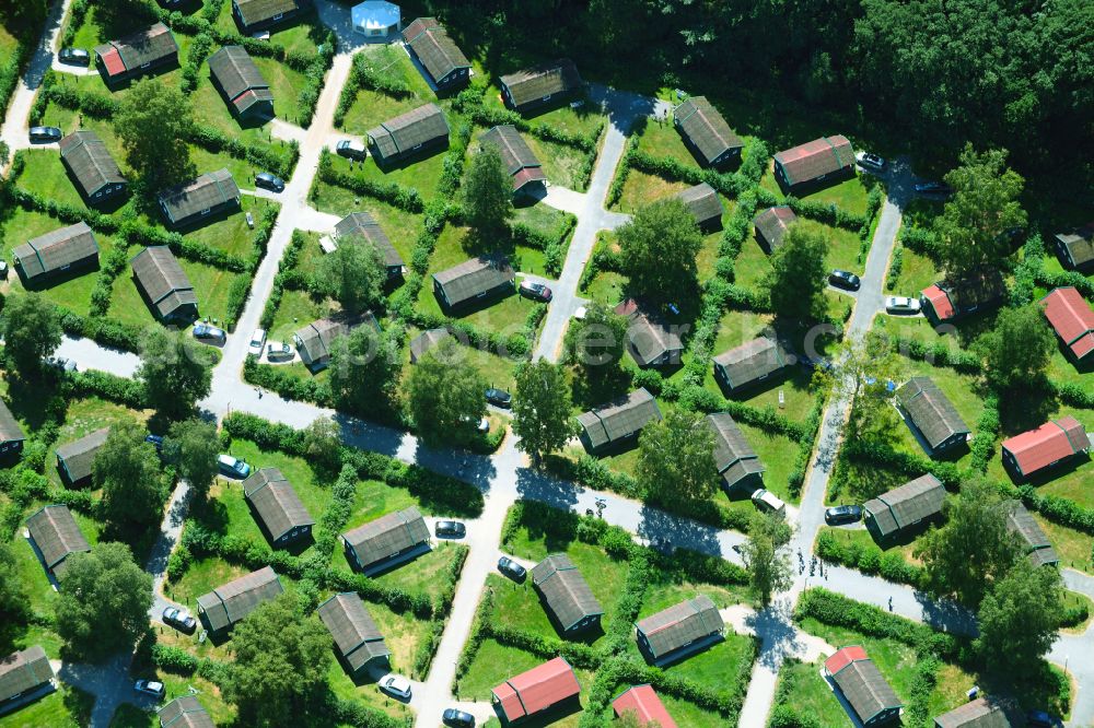 Haren (Ems) from above - Holiday house plant of the park Ferienzentrum Schloss Dankern on Dankernsee in the district Dankern in Haren (Ems) in the state Lower Saxony, Germany